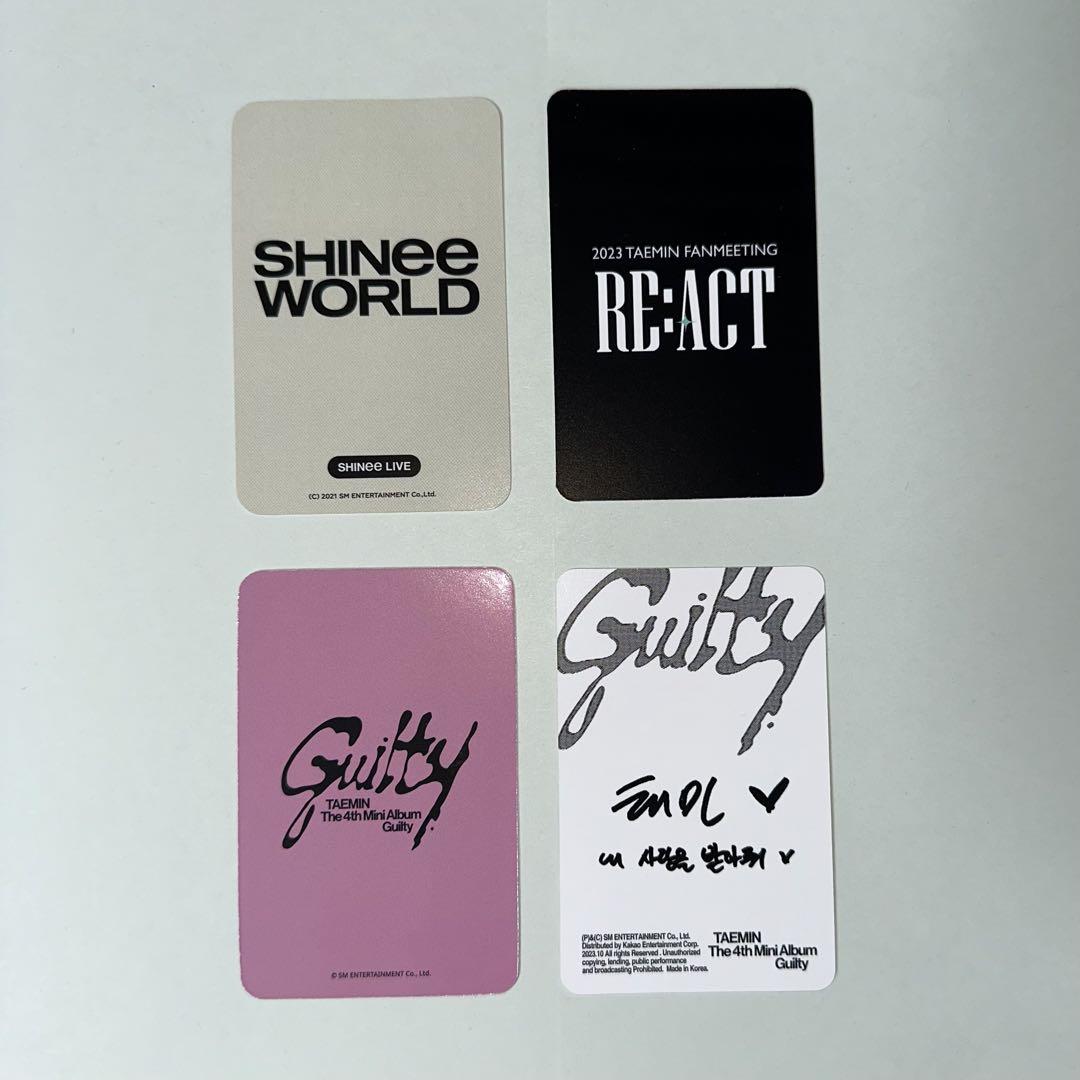 SHINee テミン トレカ フォトカード guilty fc 特典 ショップ