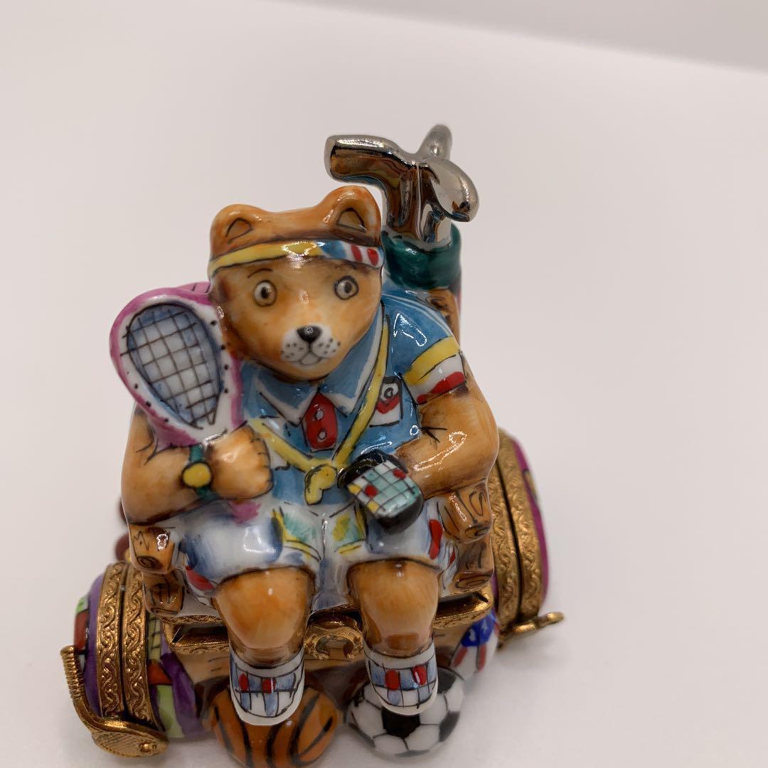 リモージュボックス Peint MainLimoges スポーツベア