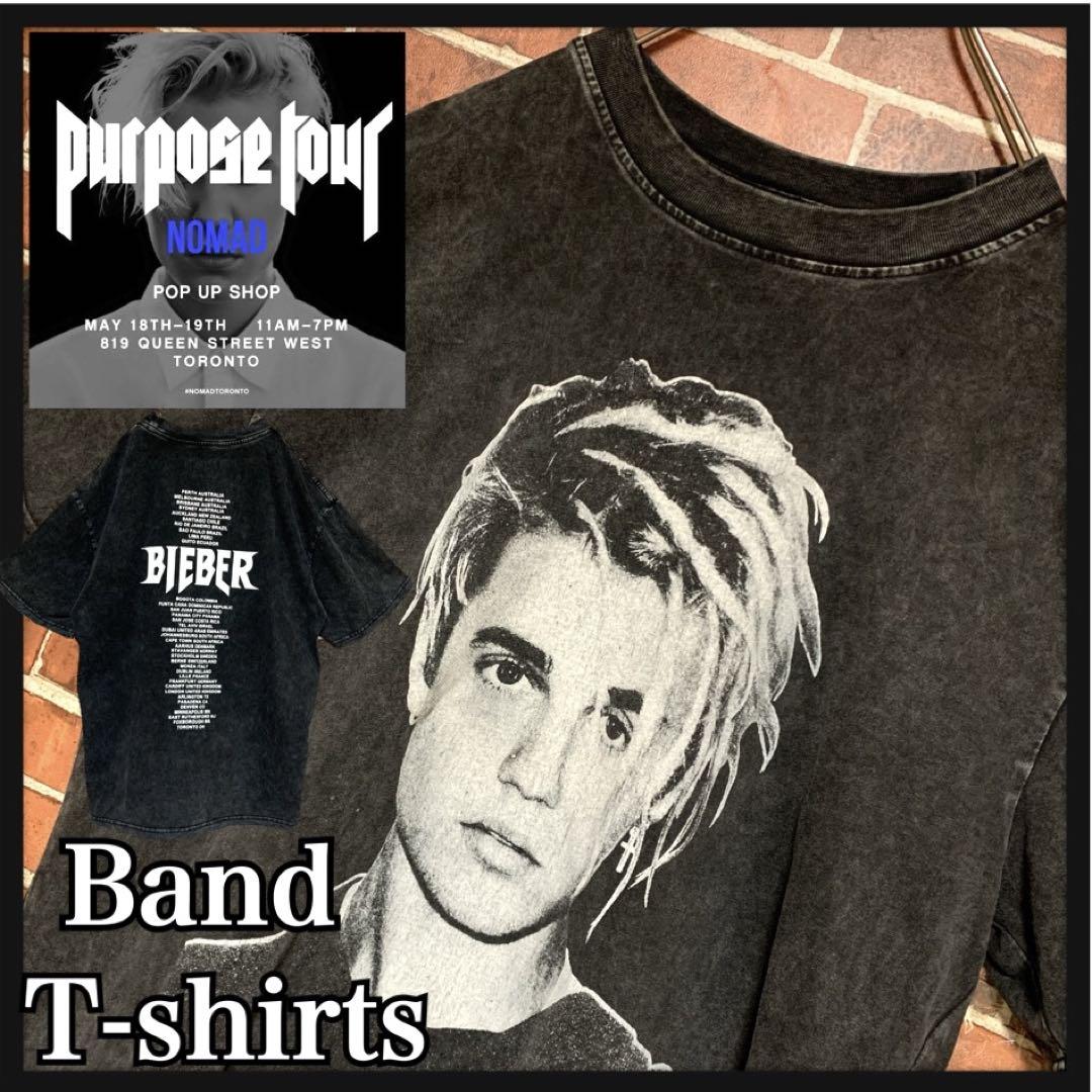 JUSTIN BIEBER★ジャスティンビーバー★ツアー★霜降り★バンドTシャツ