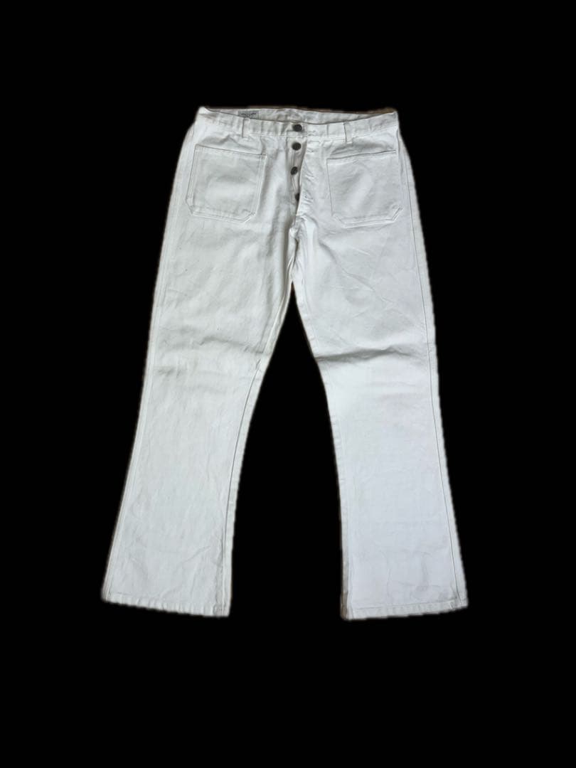 vintage DRIES VAN NOTEN ホワイト ブーツカットデニム48