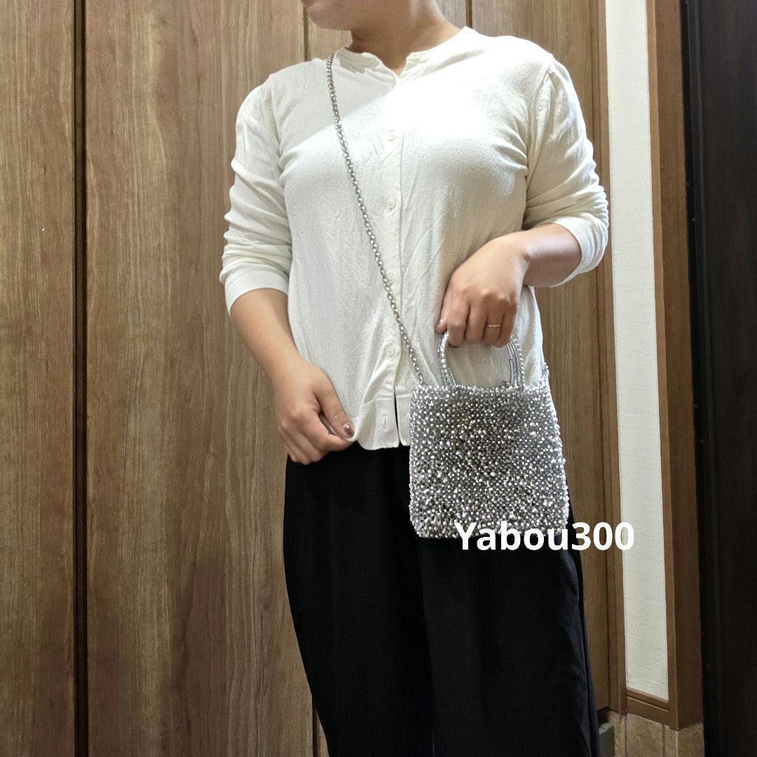ミニアトゥーラ風ショルダーバッグ☆シルバー☆ハンドメイド ミニアトゥーラ風ショルダーバッグ／シルバーC/ハンドメイド