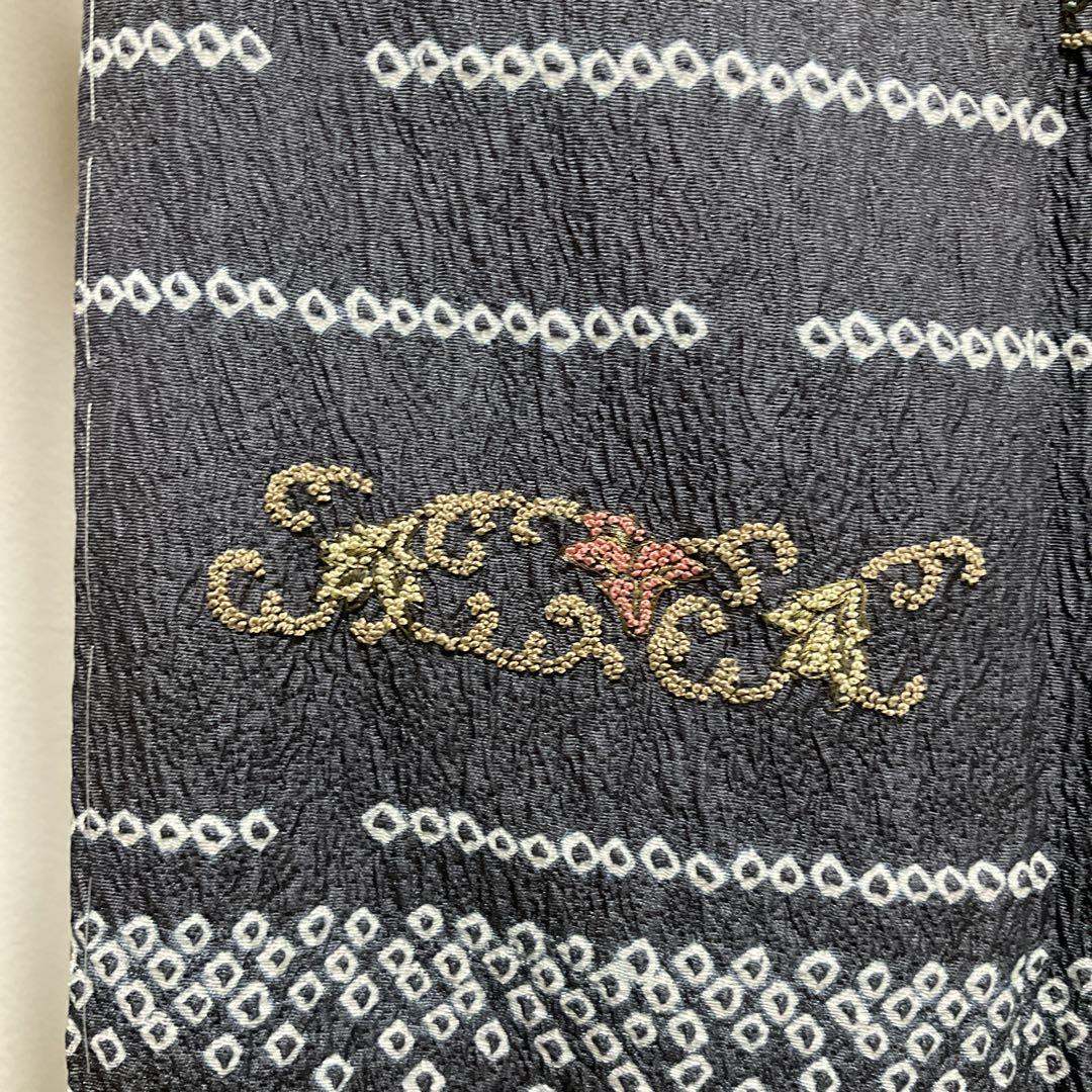 No.2430 未使用シリーズ正絹相良刺繍絞り訪問着　美品