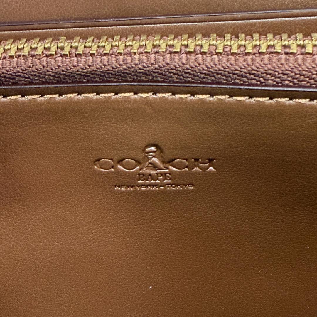 入手困難 BAPE COACH コラボ 長財布 ジップウォレット マルチカラー