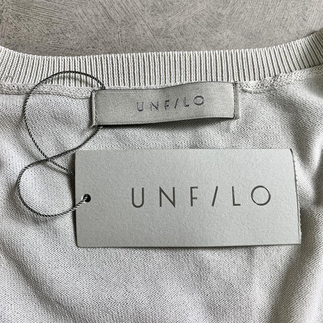 未使用タグ付き　UNFILO 5分袖カーディガン　接触冷感　UVケア　抗菌防臭