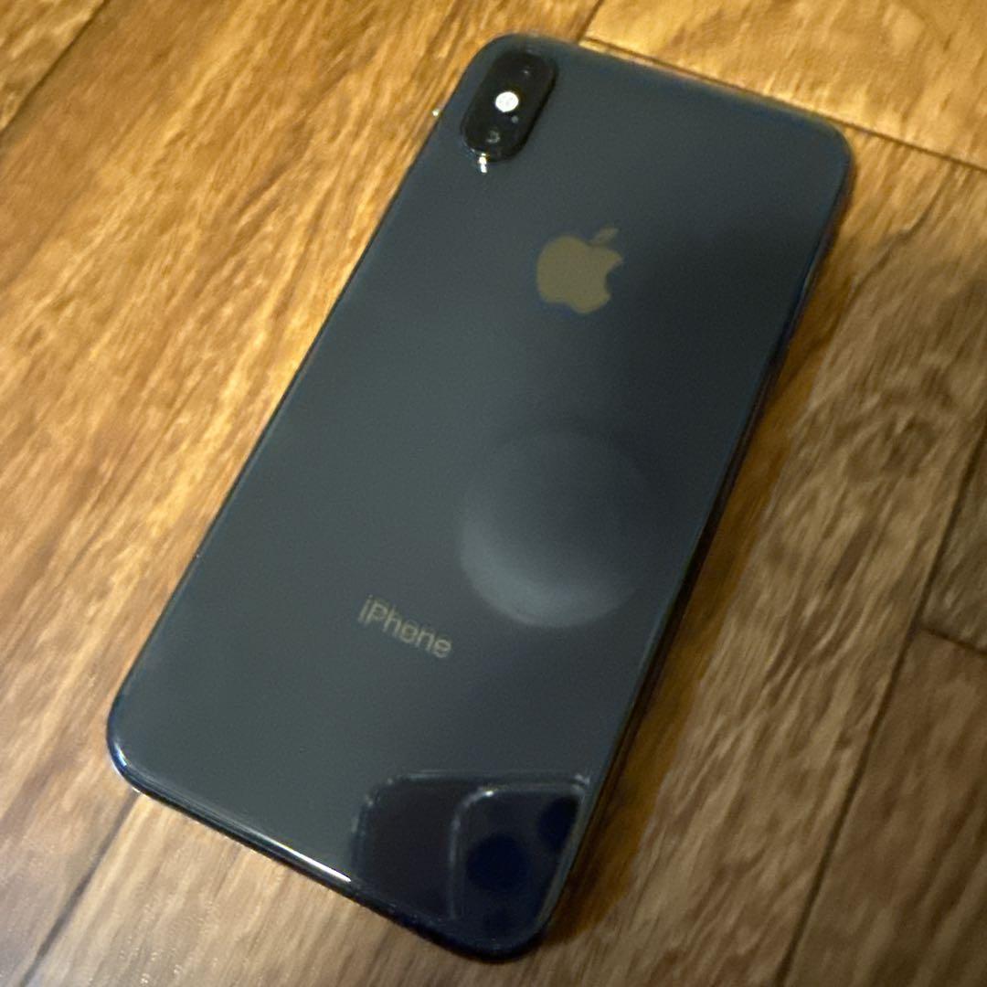 iPhone XS スペースグレー　256GB バッテリー74% 美品