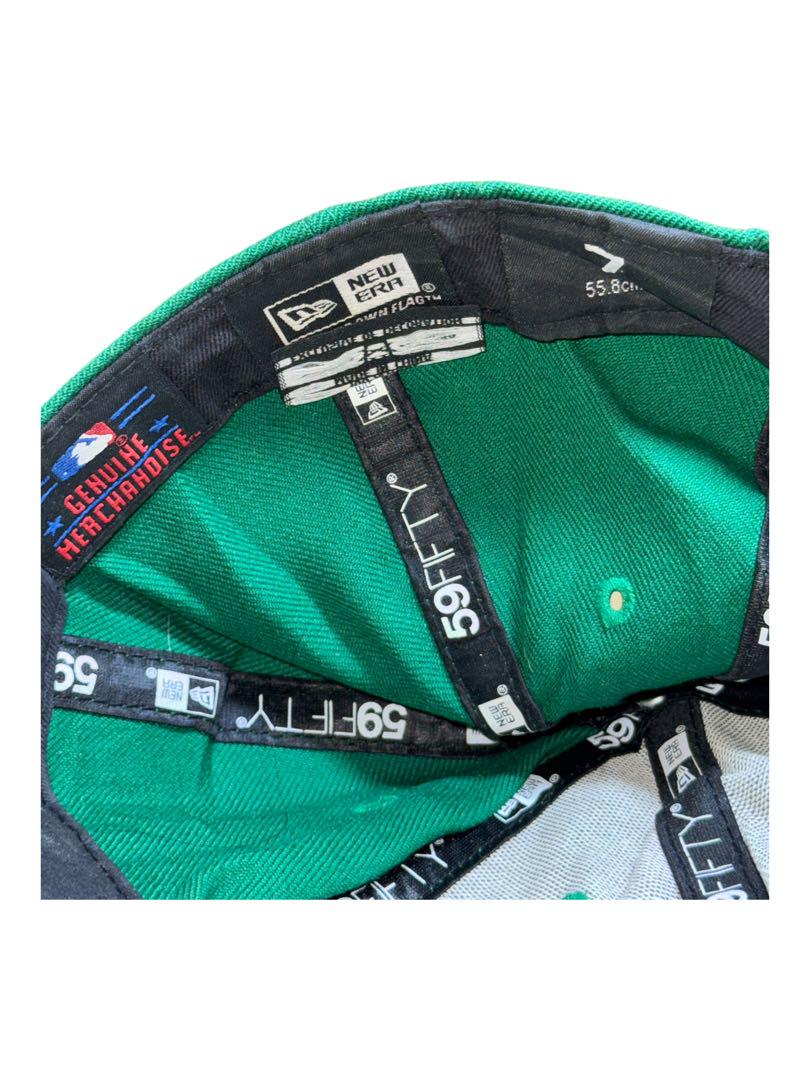 New Era A's ベースボールキャップ 緑/黄