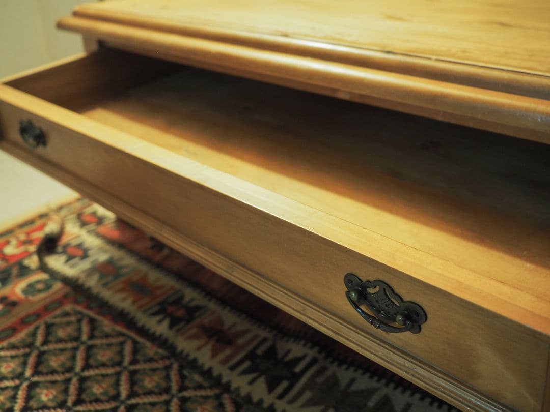 レトロドロワーセンターテーブルやや傷や汚れあり