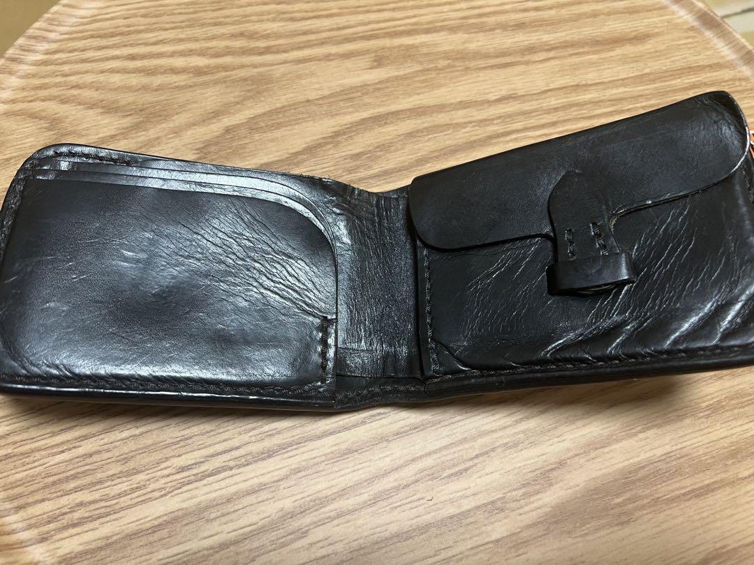黒羽　ハーフウォレット　ブラック　良品