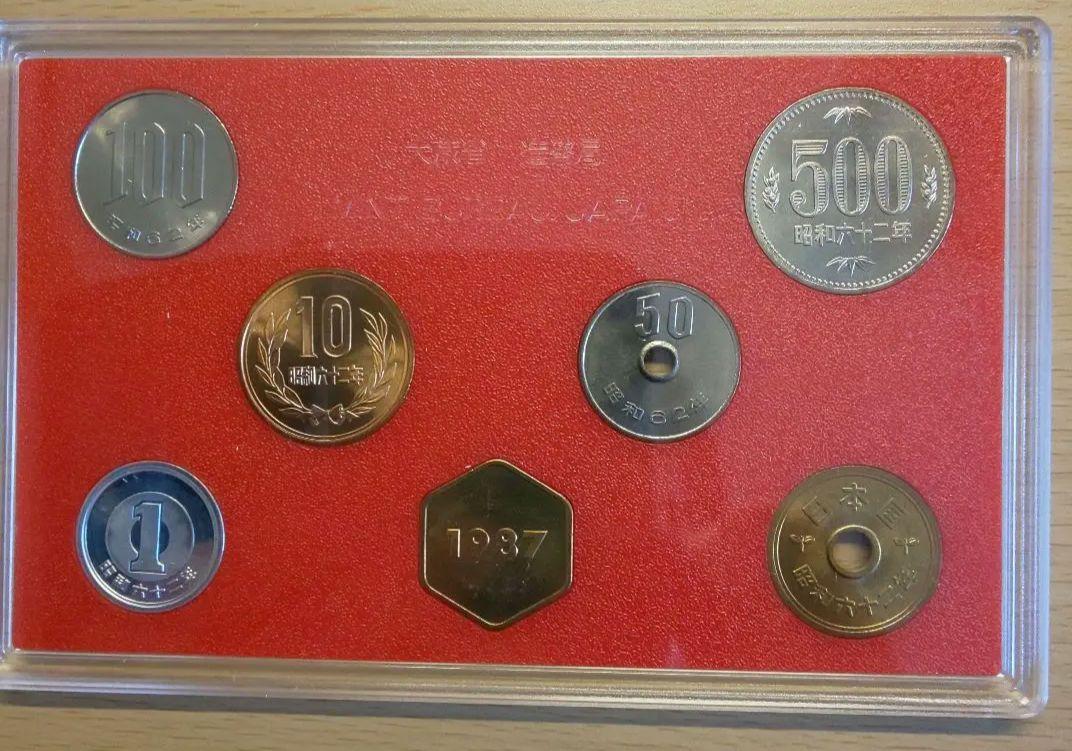 昭和62年貨幣セット 4点
