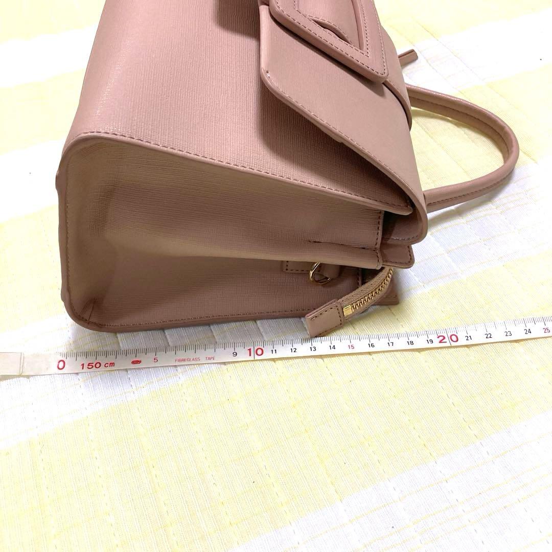 値下げ】ダイアナバッグ＆マドラスパンプス ピンクベージュ