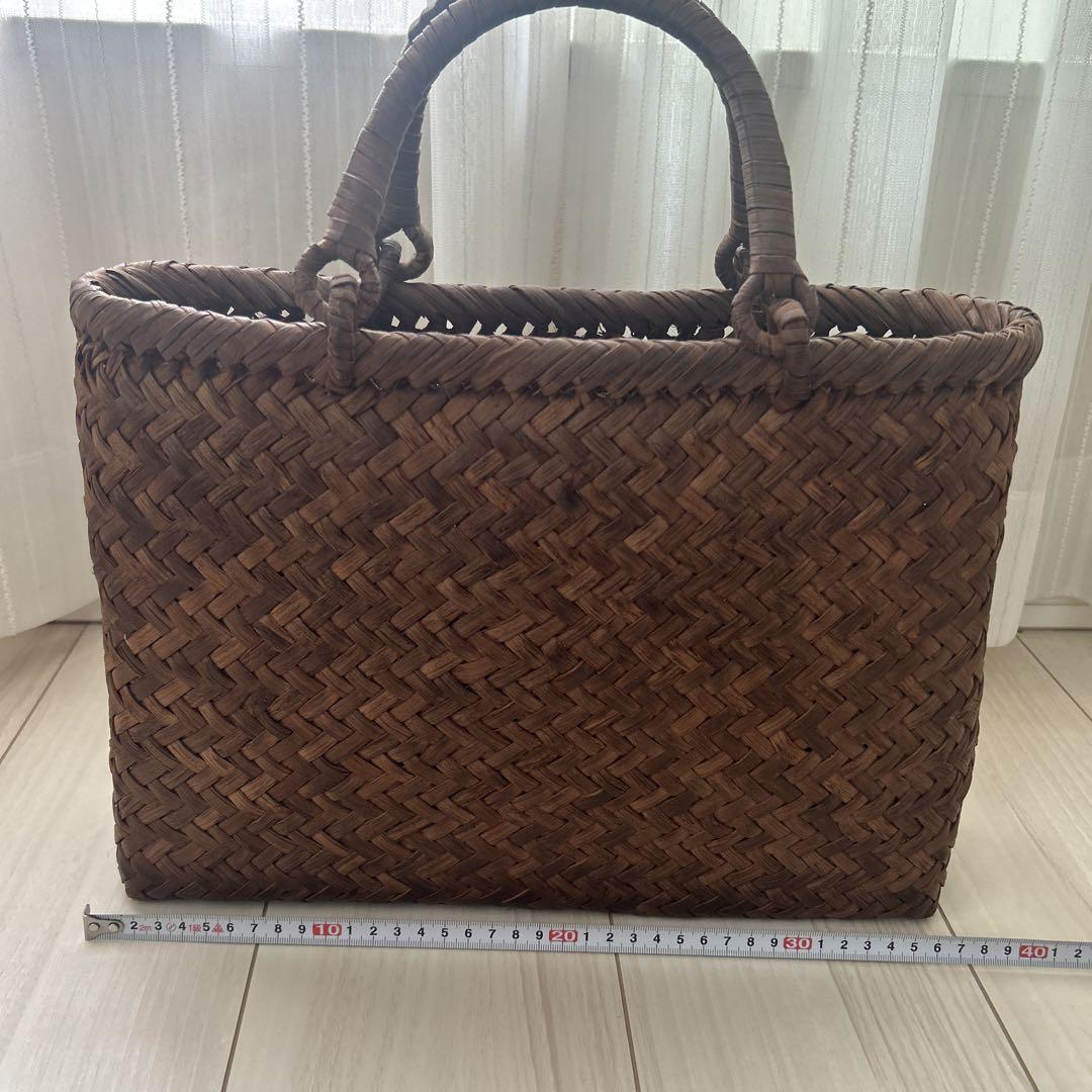 【美品】山ぶどう蔓 かごバック
