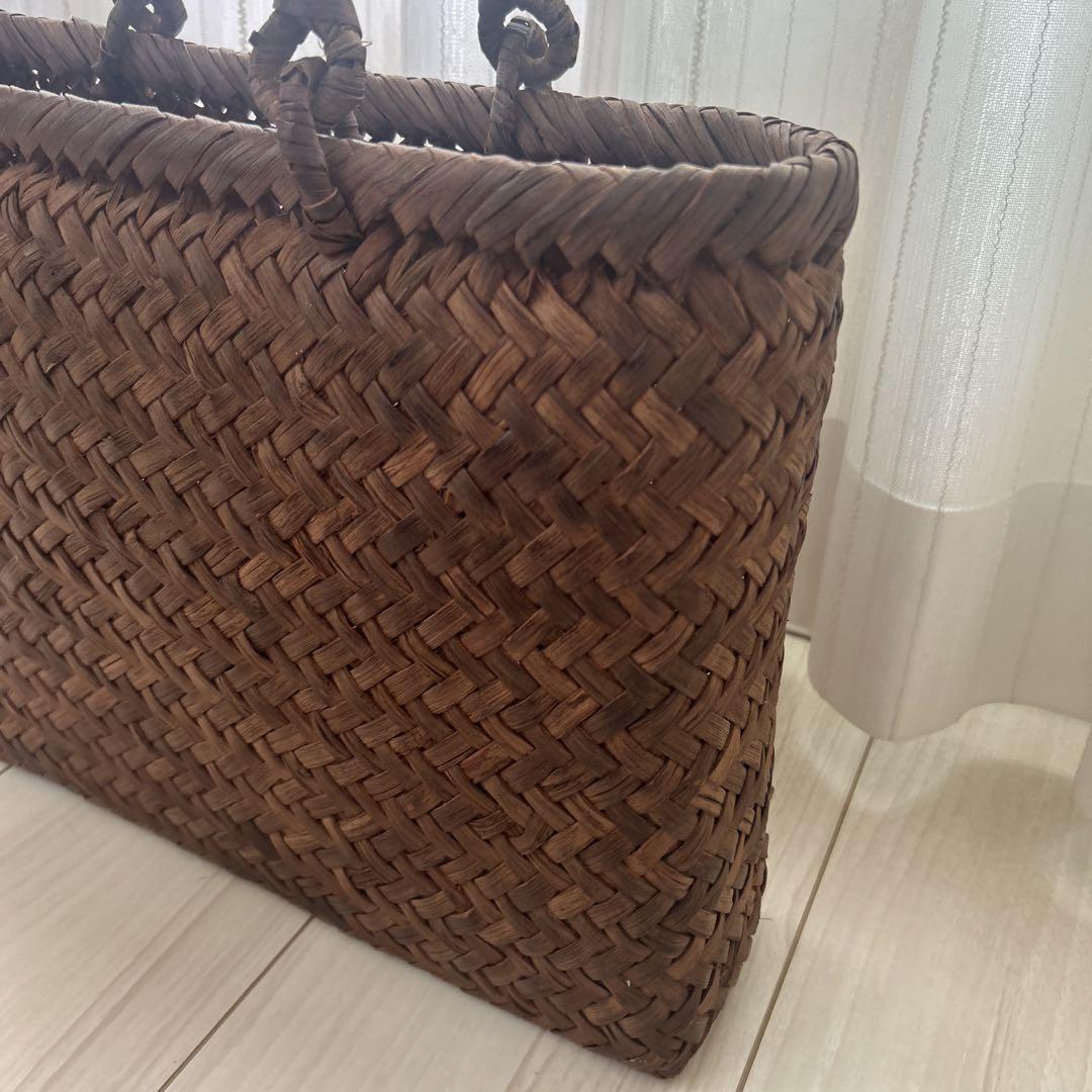 【美品】山ぶどう蔓 かごバック