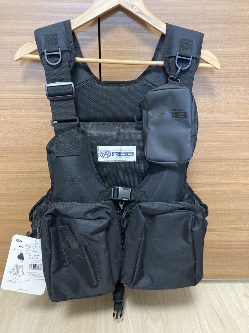 美品未使用品】RBB ブラック ライフジャケット フリーサイズ