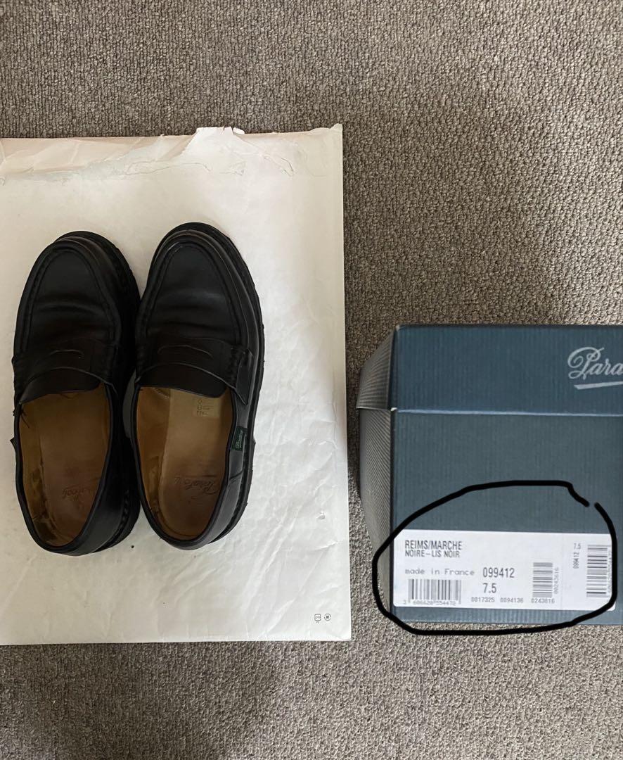 Paraboot パラブーツ REIMS ランス UK7.5 26cm NOIR