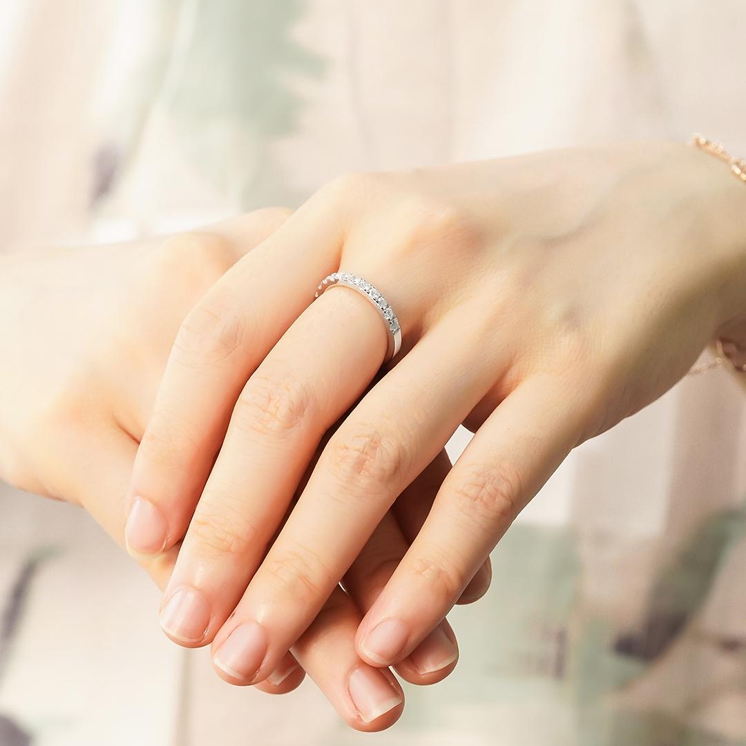 【特別価格・数量限定】ラボダイヤモンド エタニティリング（10日間発送）