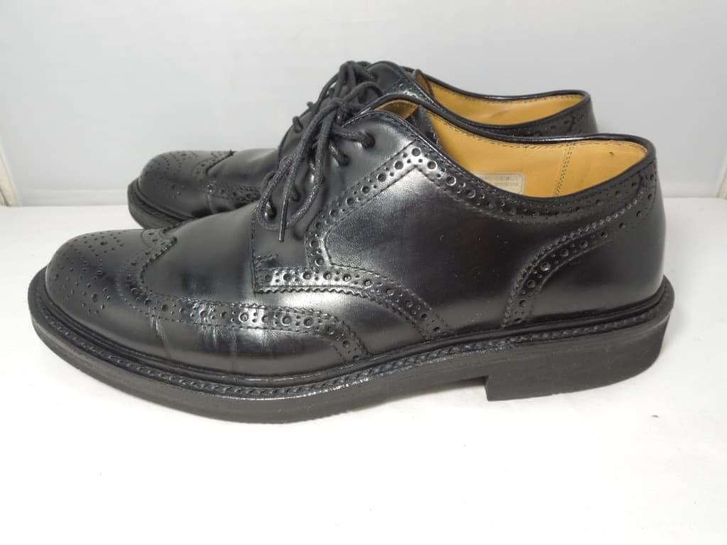 日本製 REGAL ブラック ウィングチップ23.5cmハイブリッドラバーソール 日本製 REGAL ブラック ウィングチップ23.5cmハイブリッドラバーソール