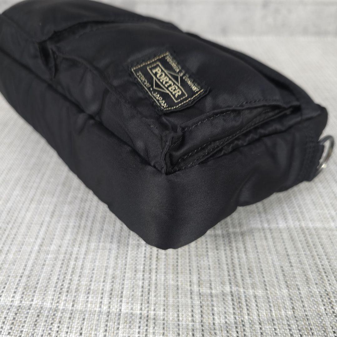 未使用級　ポーター　PORTER　ショルダーバッグ　サコッシュ　タンカー　黒