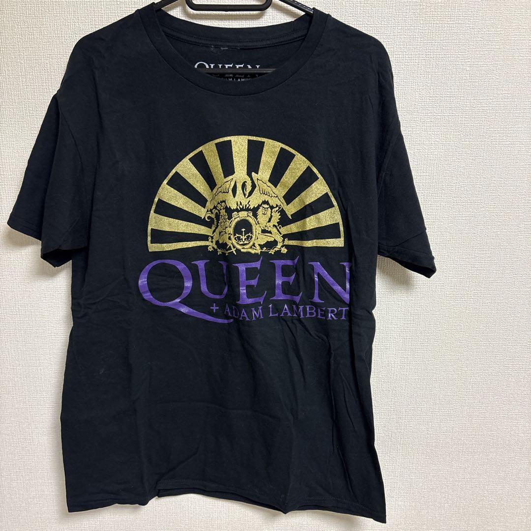 QUEEN + ADAM LAMBERT 2020ツアーTシャツ Lサイズ 黒 - メルカリ