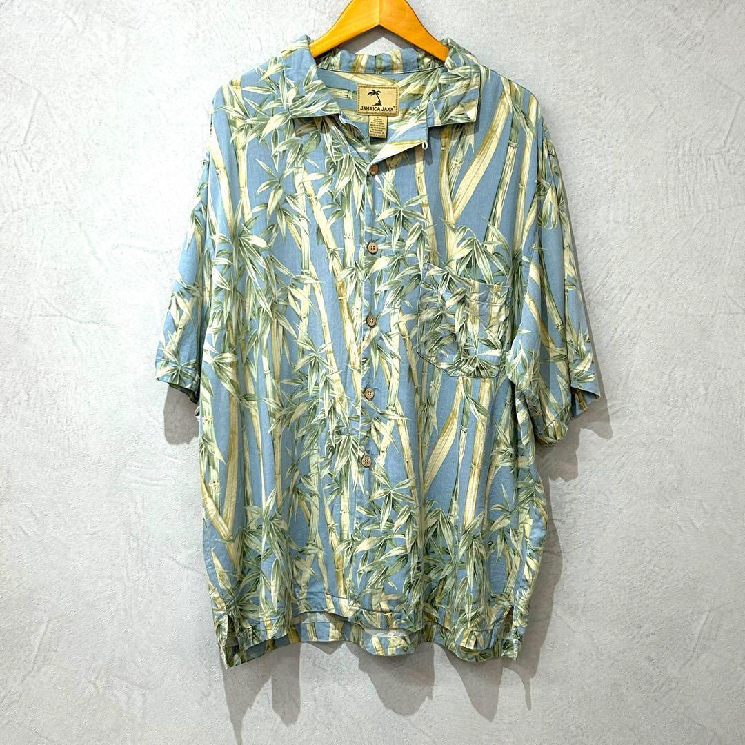 【オシャレ】 JAMAICA JAXX 竹柄アロハ シャツ