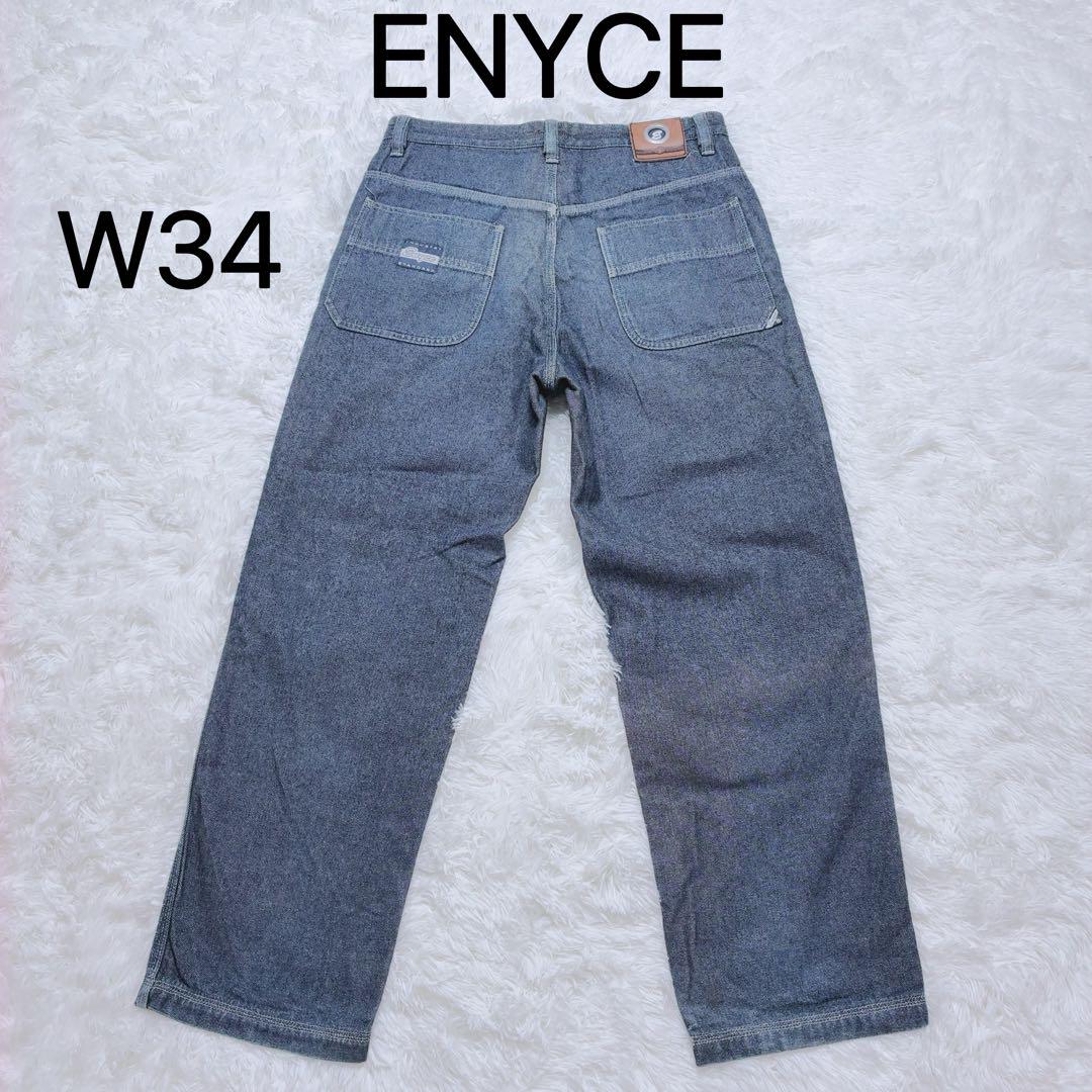 ENYCE JEANS 〔34〕エニーチェ バギーパンツ ワイド デニム 極太