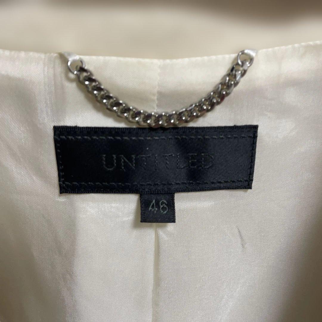 UNTITLED アイボリー チェスターコート 46 UNTITLED アイボリー チェスターコート 46