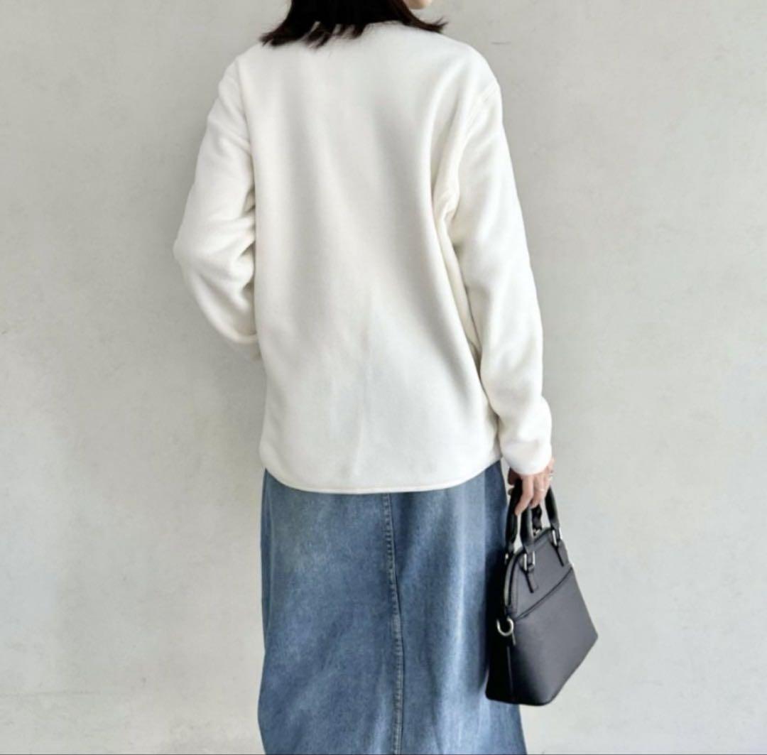 THE NORTH FACEフリースノーカラージャケット Vネックカーディガン