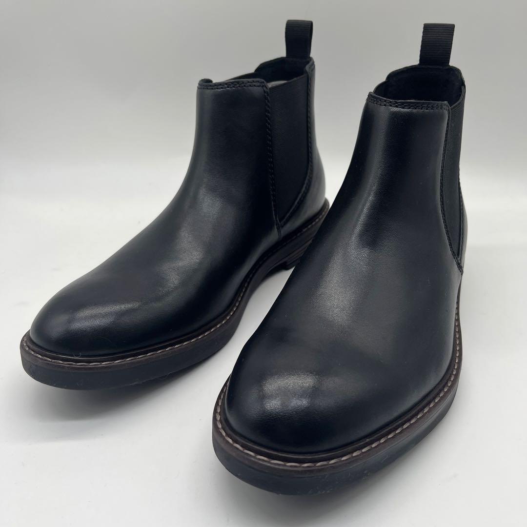 clarks クラークス サイドゴア レザーブーツ 革 25.0cm25cm・Clarks