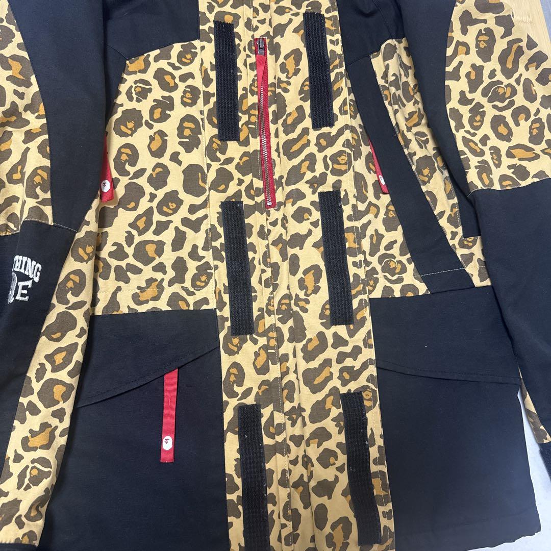 A BATHING APE ヒョウ柄スノボジャケット