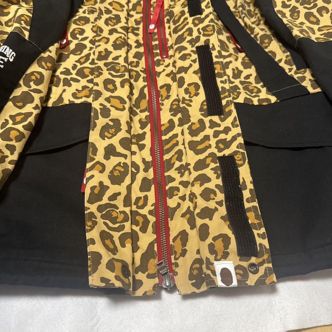 A BATHING APE ヒョウ柄スノボジャケット