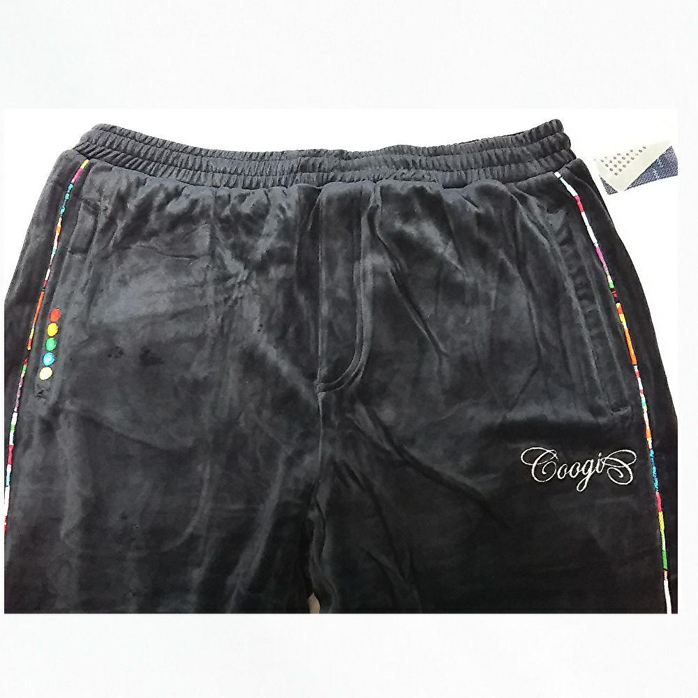3XL新品 coogiクージー ビッグサイズXXXL n1Gog-m30335300018 高級ベロアパンツ 国産超激得