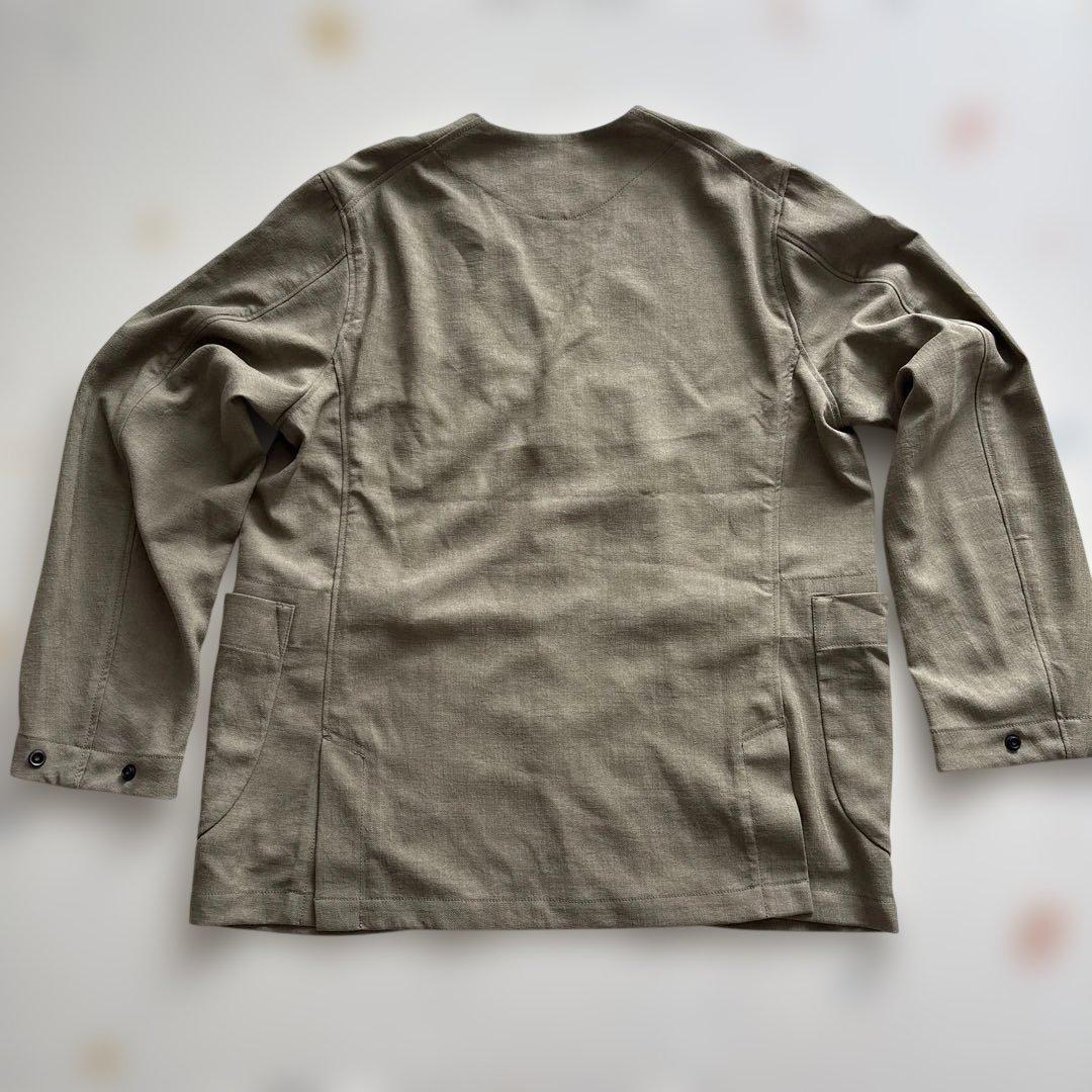 snow peak ノーカラージャケット ベージュ JPN L / USA M