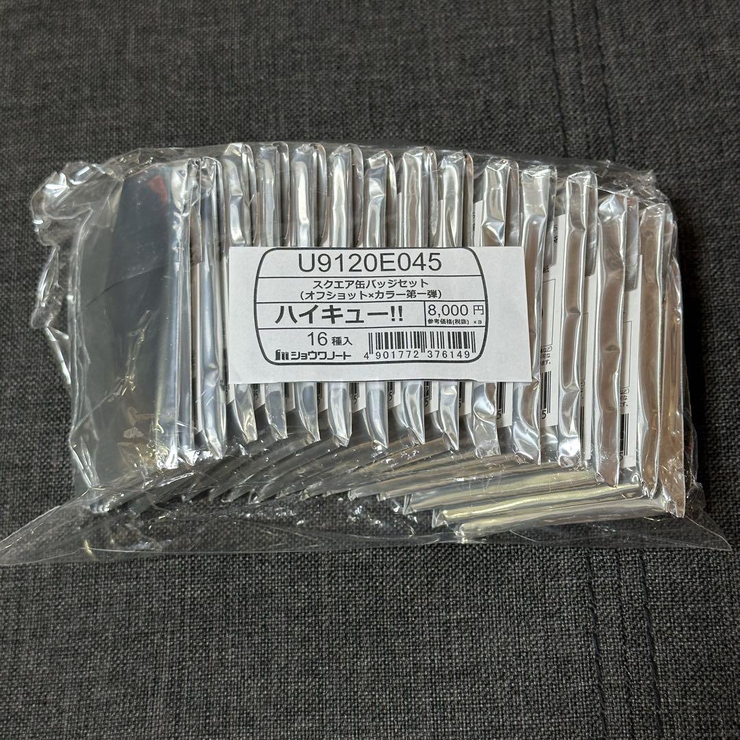 ハイキュー！！ セブンネット限定 スクエア缶バッジ オフ