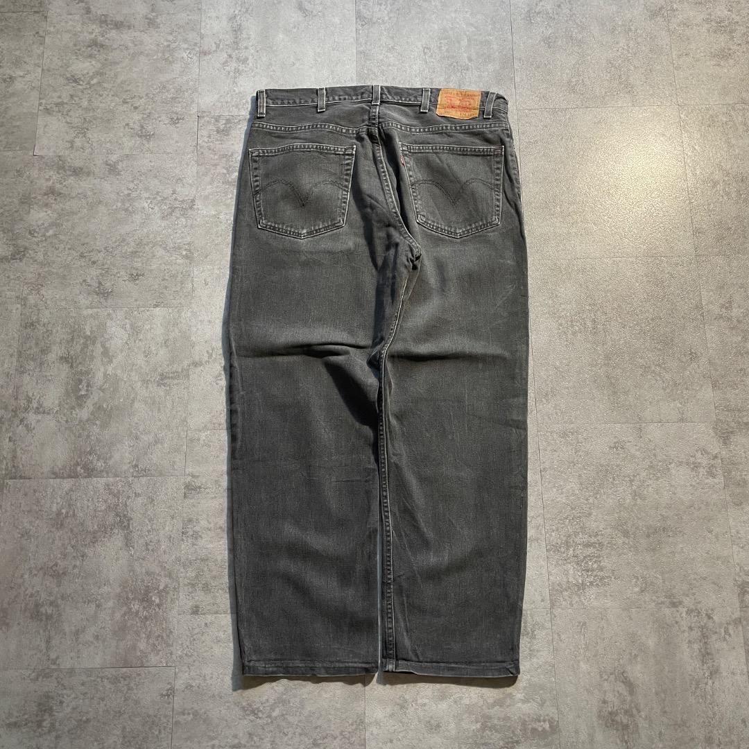 【W38 L32】00s USA製 ブラック リーバイス 550