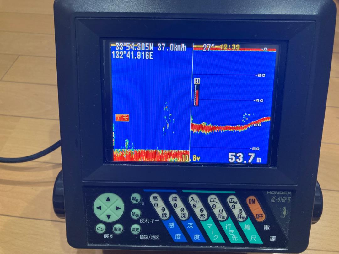 翔太様専用ホンデックスGPS魚探 HE-61GPⅡ 貸船ミニボートに最適 画像6