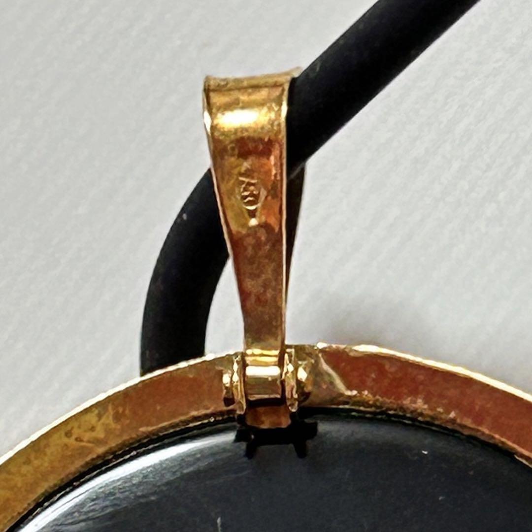k18 カメオブローチ アクセサリー シェルカメオ ペンダント 2way