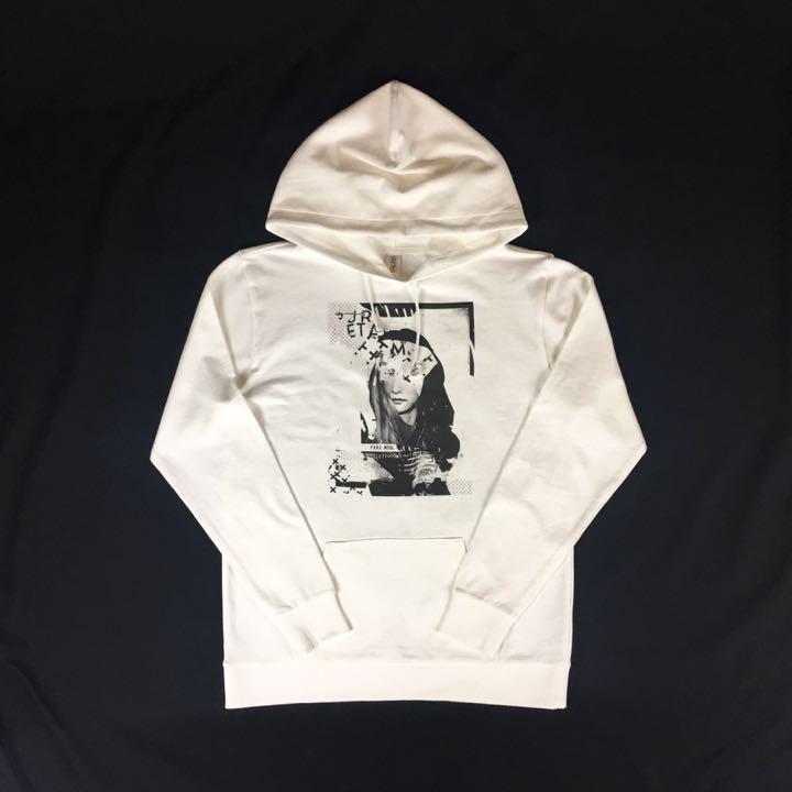 新品 アート 白 パーカー Tシャツ ロンT Xd8ng-m30346078357 パンク ロック ガール コラージュ 大人気お得