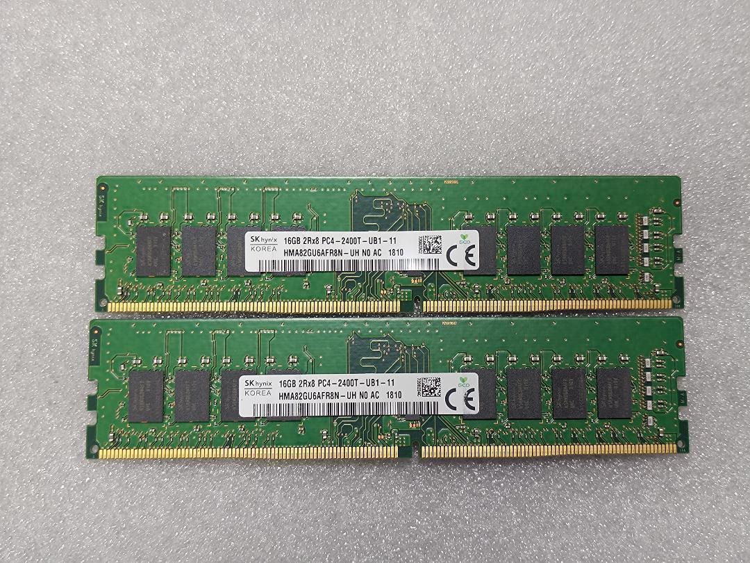SKhynix DDR4-2400 16GBx2 (32GB) 動作確認済み