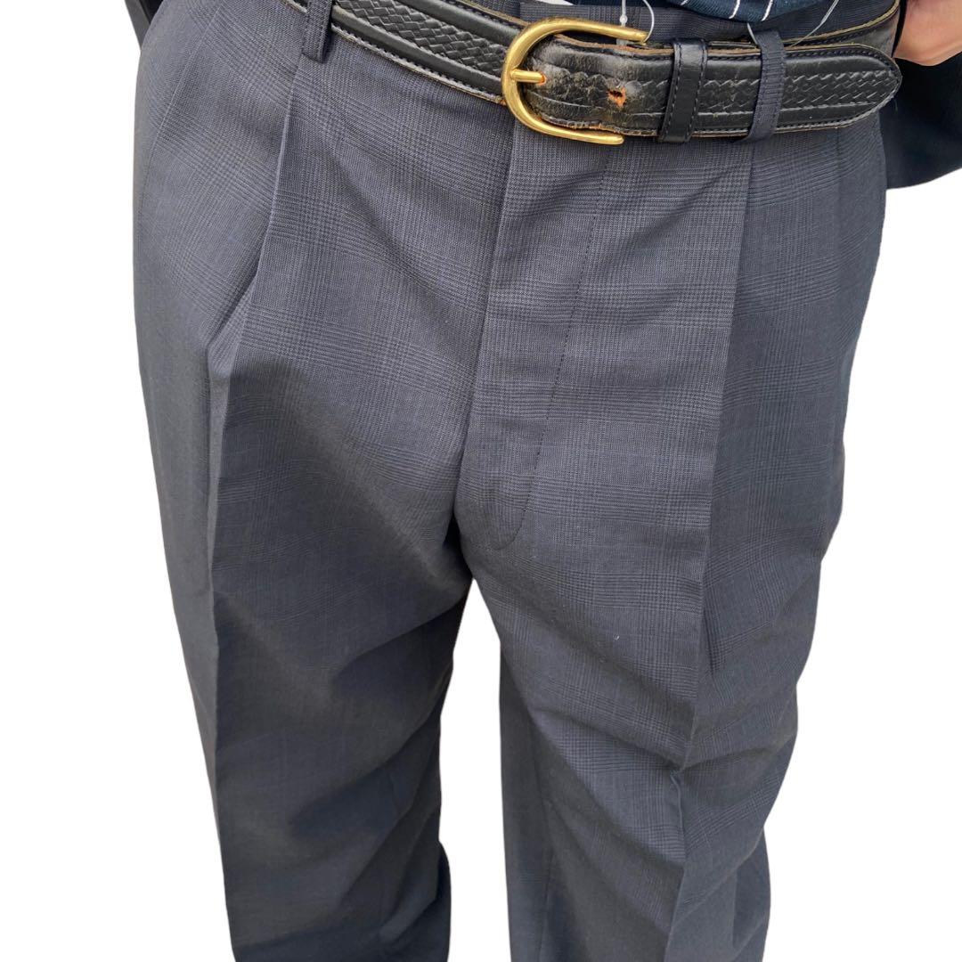 ヴィンテージ ダブル スーツ セットアップ 裾ダブル 【国産