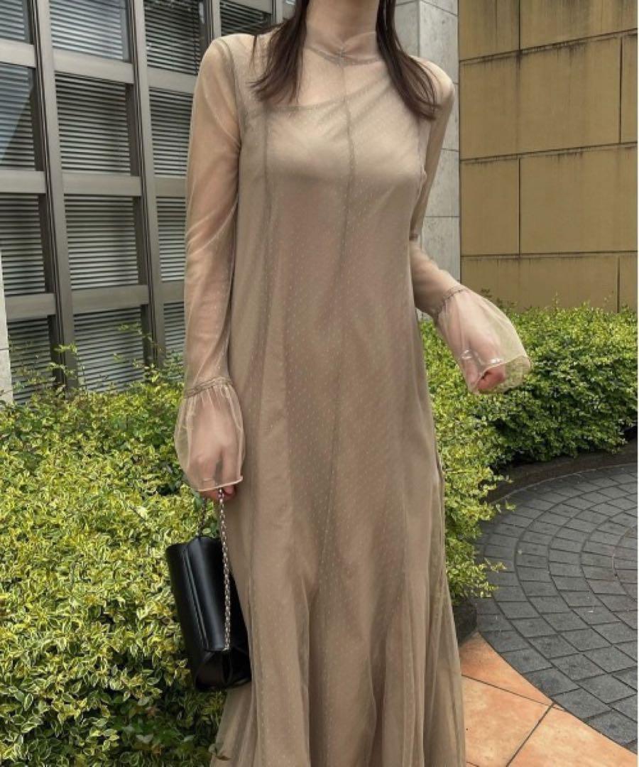dot tulle sheer mermaid OP 画像1