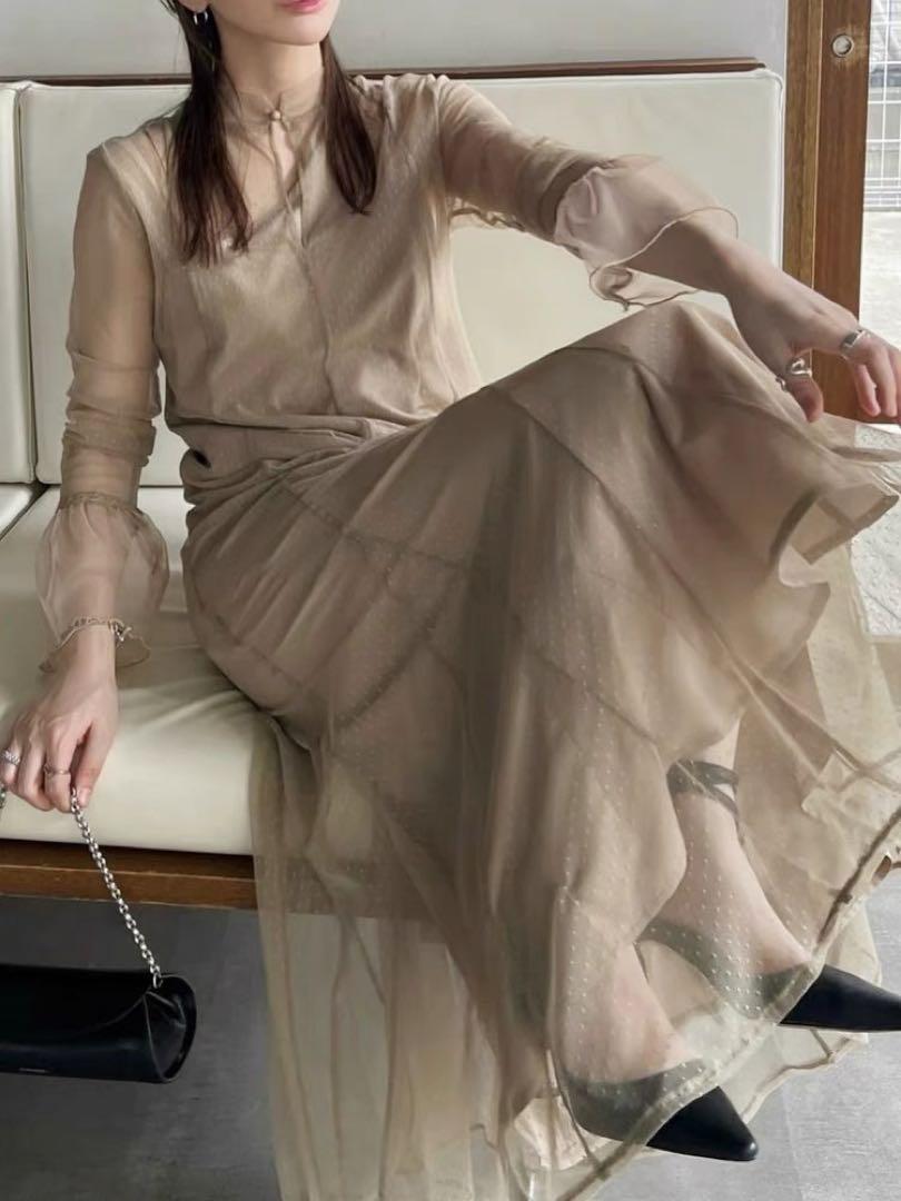 dot tulle sheer mermaid OP 画像4
