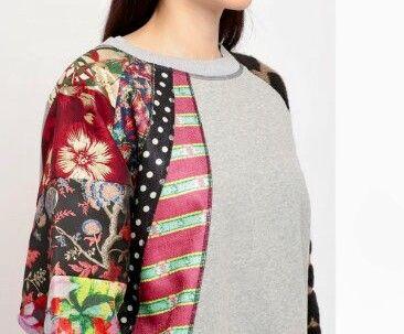 ♥Desigual♥ジャガード パッチワークレディース スウェットシャツ