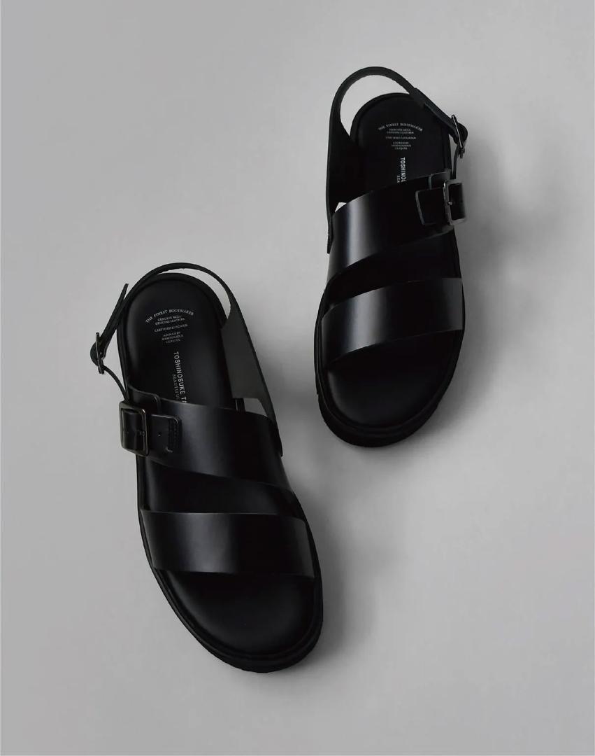 靴 BEAUTIFUL SHOES S.S.BELT SANDALS black