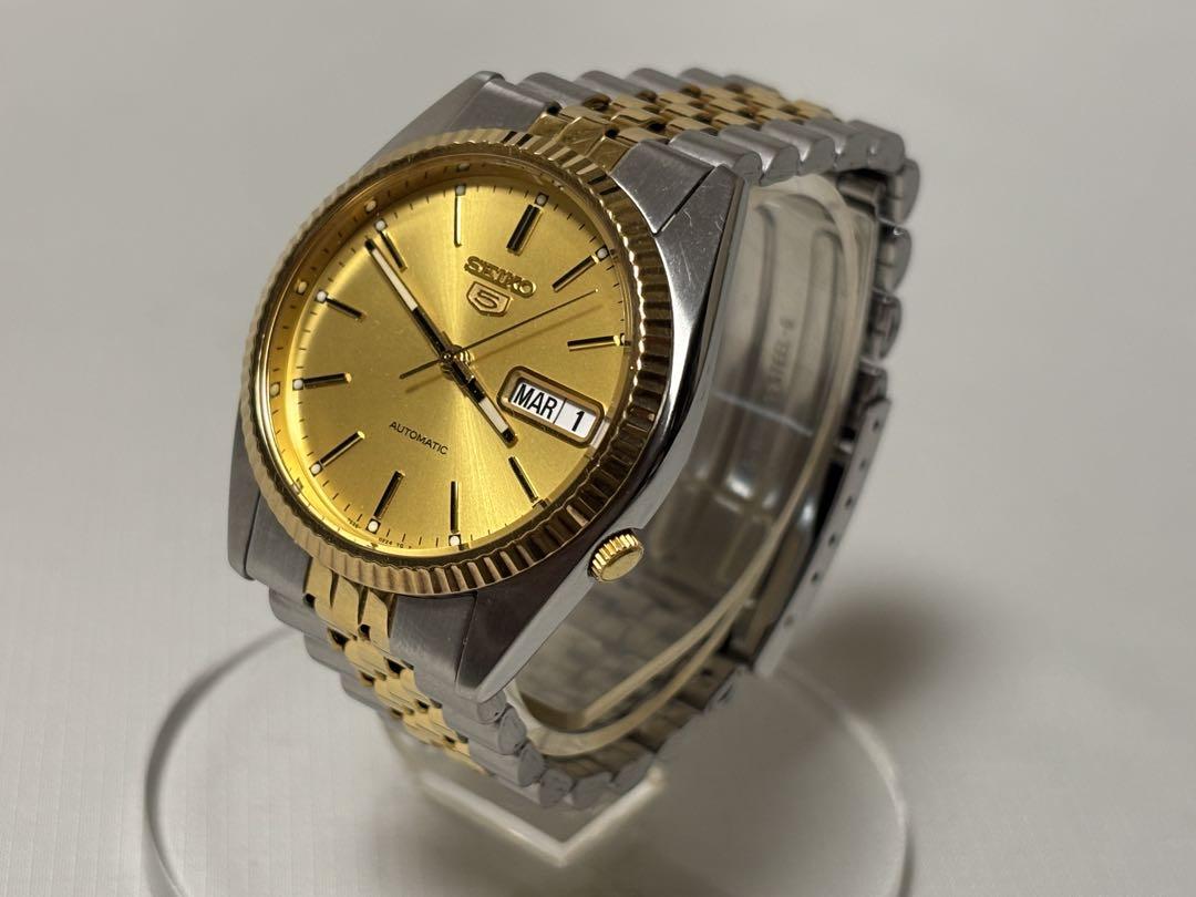 美品 SEIKO 5 7S26-0500 コンビ 裏スケ デイデイト 21,312円