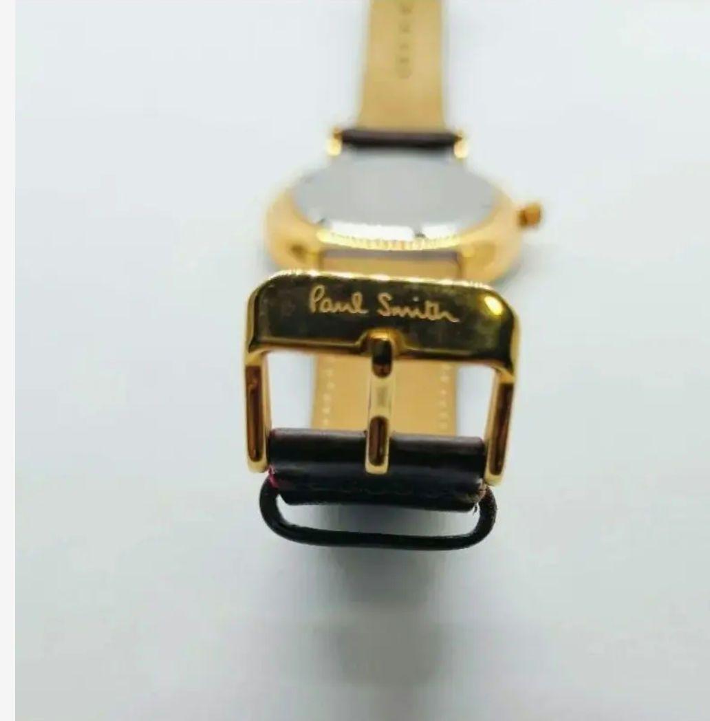 【美品】Paul Smith ポールスミス 腕時計 ラウンド デイト ゴールド