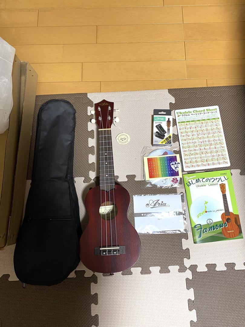 ウクレレ aria AU-1 SJB 初心者セット　マホガニー