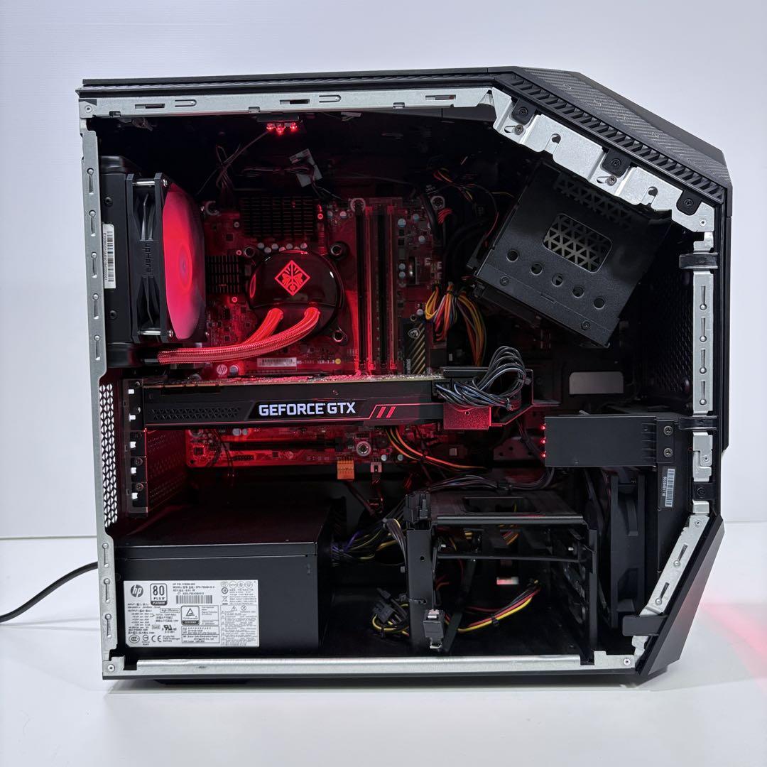 HP OMEN ゲーミングPC i7 8700K GTX1080Ti 赤色LED