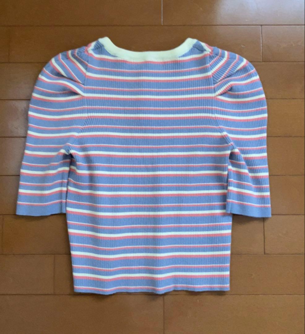 トップス 半袖ニット