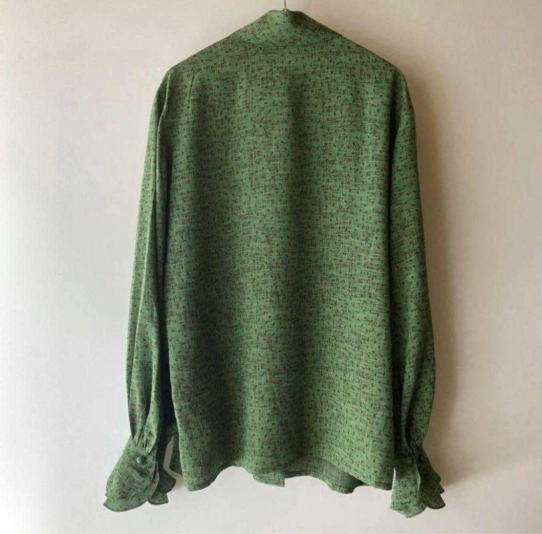 vintage Christian Dior シルク ボウタイ ブラウス
