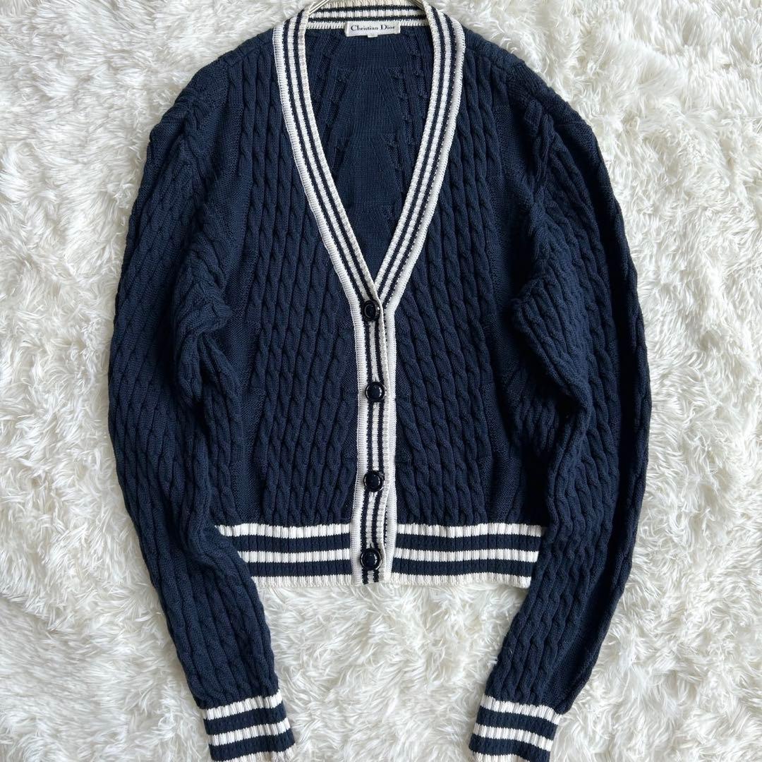Christian Dior ディオール ニットカーディガン 美品Christian Dior ディオール ニット リバーシブル