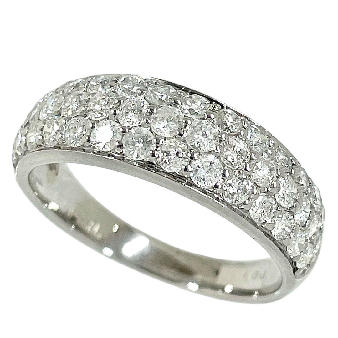 Pt900 ダイヤモンド 1.00ct パヴェ ダイヤ リング 指輪 プラチナ